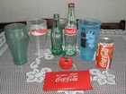 Vintage Mixed Lot of 9 COCA COLA Collectibles Bottle Cups Yo-Yo Packers Can