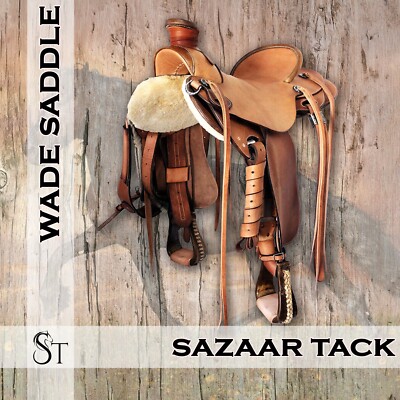 Corde à cheval et trail en cuir : selle Wade Tree pour amateurs d'équitation