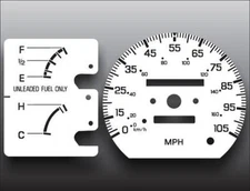 White Face Gauges for 1987-1990 Nissan Sentra Non-Tach