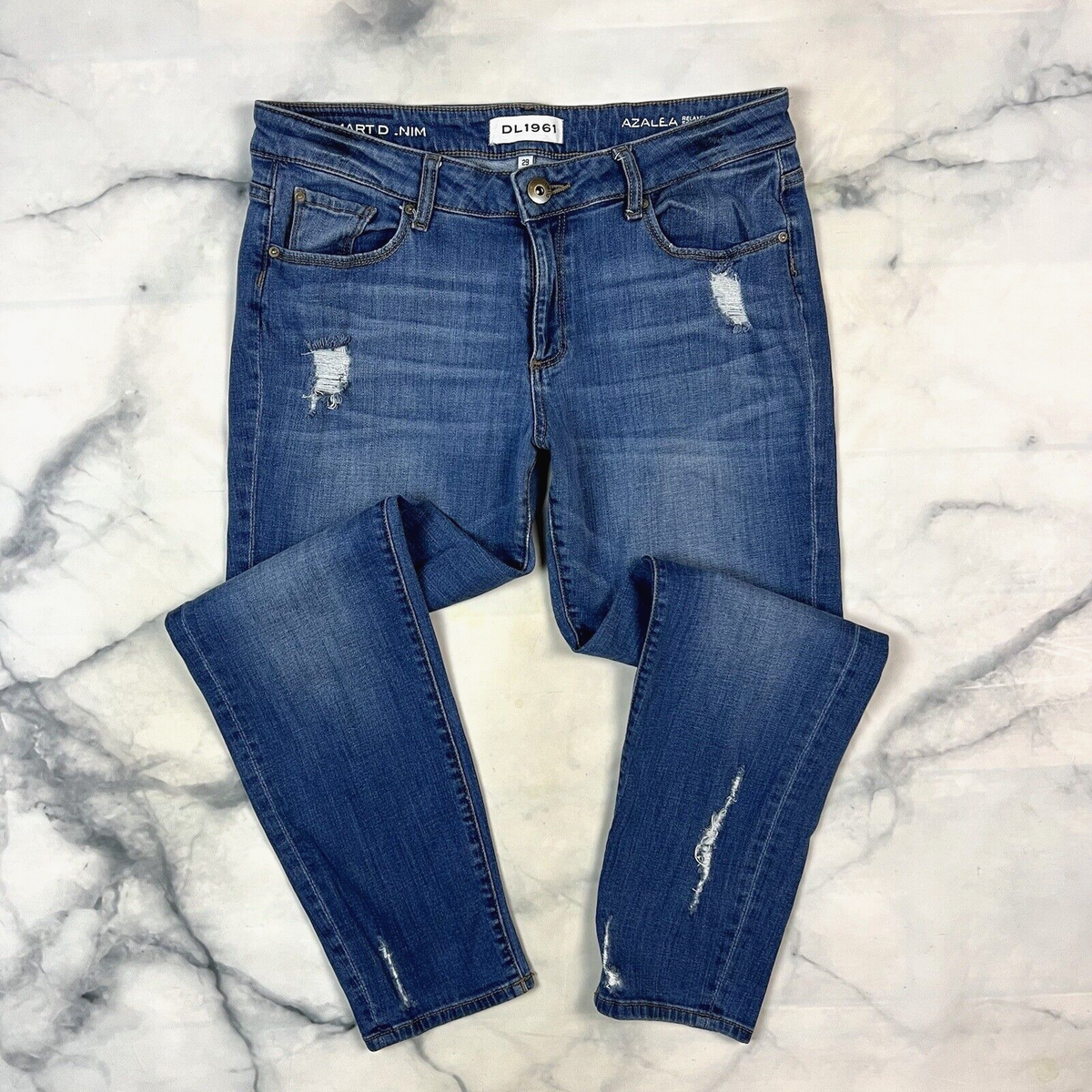 DL1961 Azalea Relaxed Skinny Jeans Size 29 Waist Fitzroy Wash