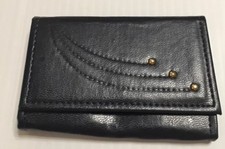 Vintage Princess Gardner Women  s 6 Key Case Holder Navy EUC
