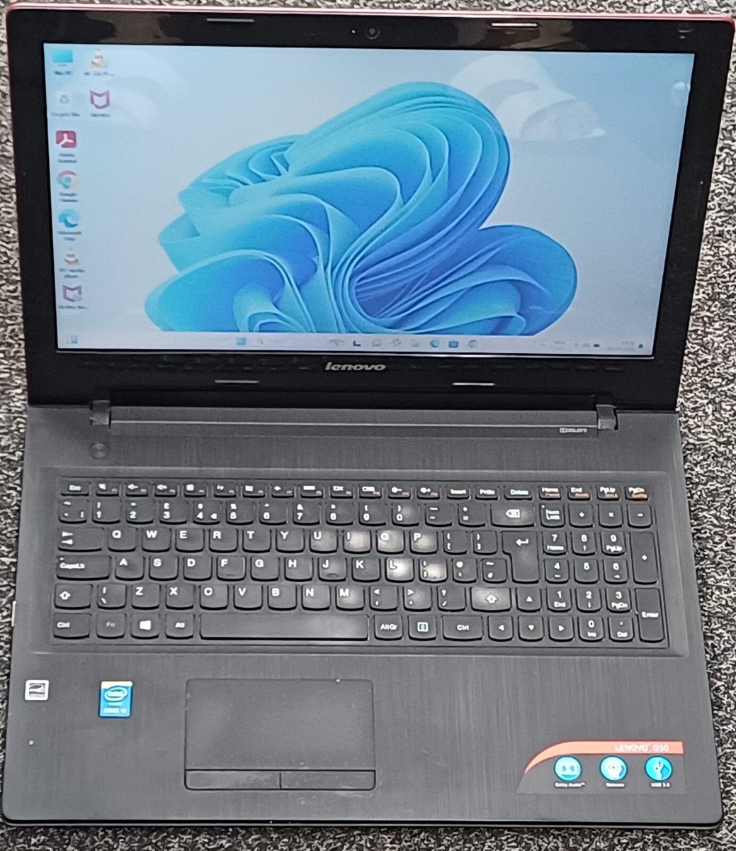 RED 15.6INCH LENOVO G50-80 MODEL 80L0 CORE I3 8GB 128GB SSD WIN 11