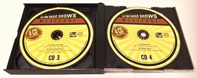 Ｒａｄｉｏ　Ｓｈｏｗ　ＣＤ RARE - OLD TIME RADIO SHOWS 4 CD- WESTERNS 2004 BY NOSTALGIA