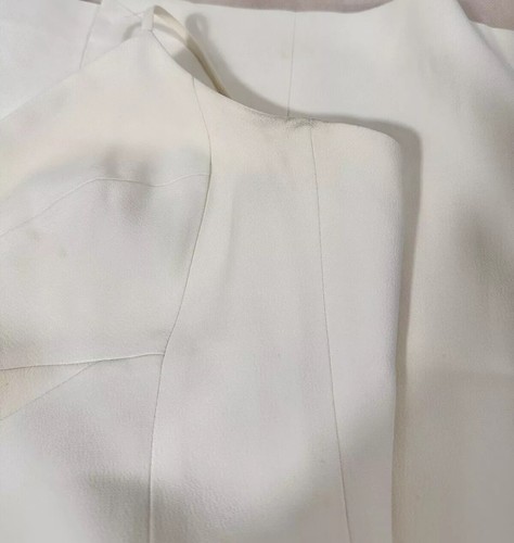 Saba Cream Shoestring Strap Knee Length Evening Dress Size 12 - Picture 10 of 14