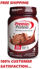 Premier Protein Powder, Chocolate Milkshake, 30g Protein, 1g Sugar, 100 Whey Pr