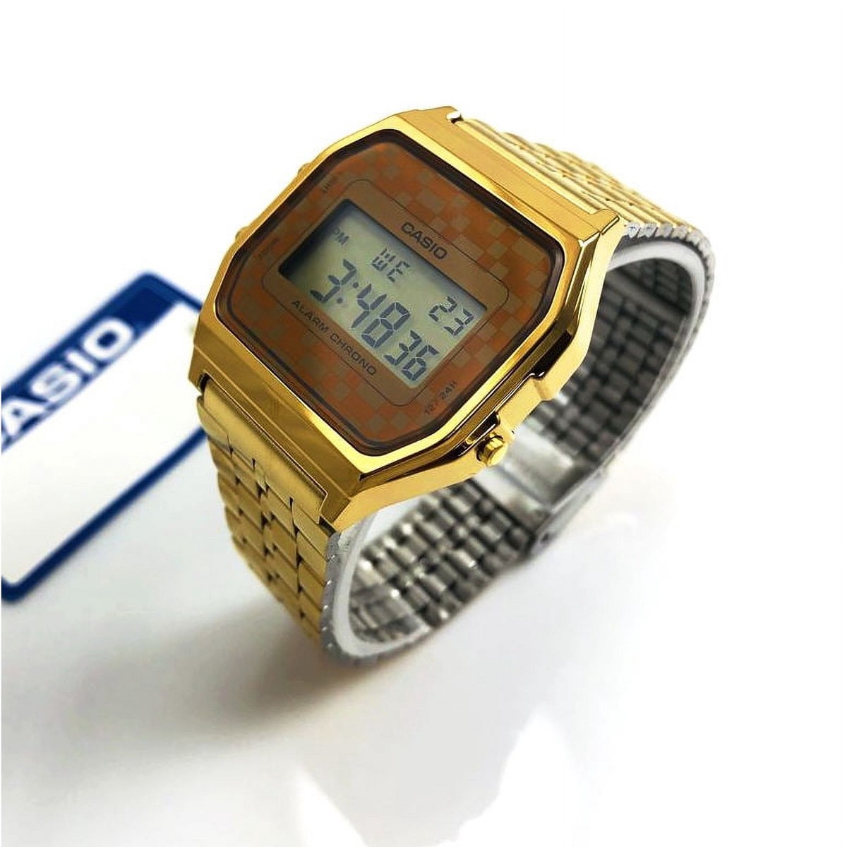 Casio Men's A159WGEA-9 Gold Stainless-Steel Quartz Fashion