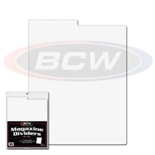 (Pack of 25) BCW Magazine Dividers - Fits Storage Boxes - With Index Tabs - 28pt