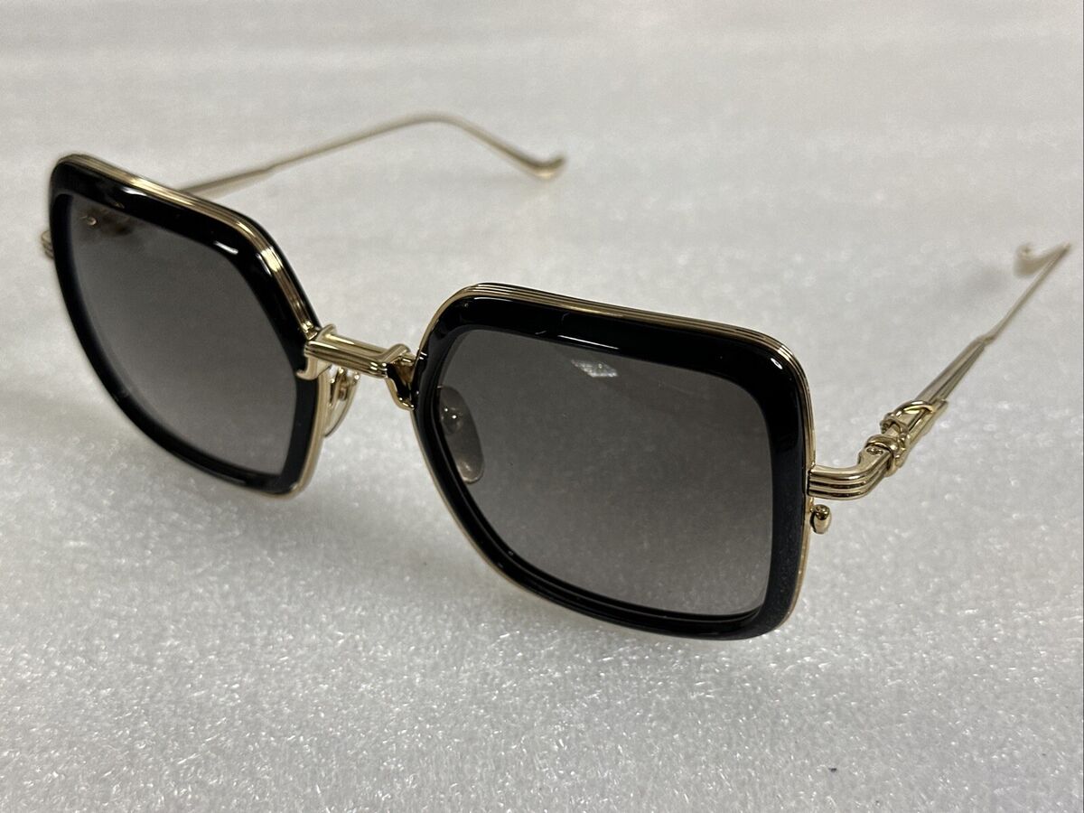 Chrome Hearts Blue Job Sunglasses BK/GP Black Gold Plated Chrome Hearts Blue Job Sunglasses BK/GP Black Gold Plated
