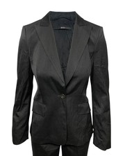 Hugo Boss Blazer Jacket In Black Wool Fr36
