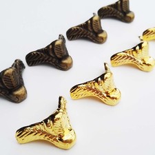 4/8 Mini Small Jewelry Chest Music Box Wood Case Decor Feet Leg Corner Protector