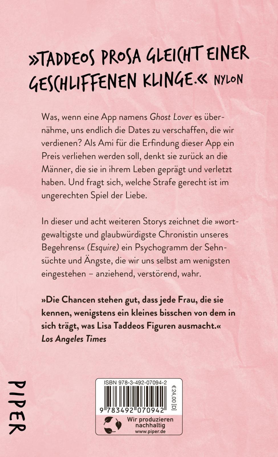 Thumbnail - Ghost Lover Lisa Taddeo Buch 256 S. Deutsch 2023 Piper Verlag Gmbh