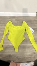 lululemon Wundermost Ultra-Soft Nulu Square-Neck Long-Sleeve Bodysuit Medium New