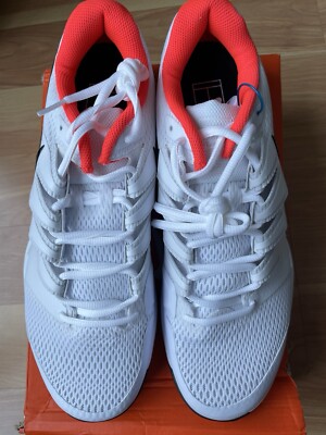 Nike Air Zoom Vapor X HC Shoes Mens Size 10.5 White Orange Black AA8030-106 Nike Air Zoom Vapor X HC  main image 3
