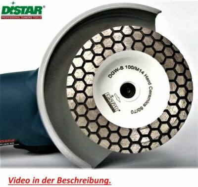 Schleifteller Diamant Schleiftopf 100mm M14 Hard Ceramics Körn 100/120 W1/H28