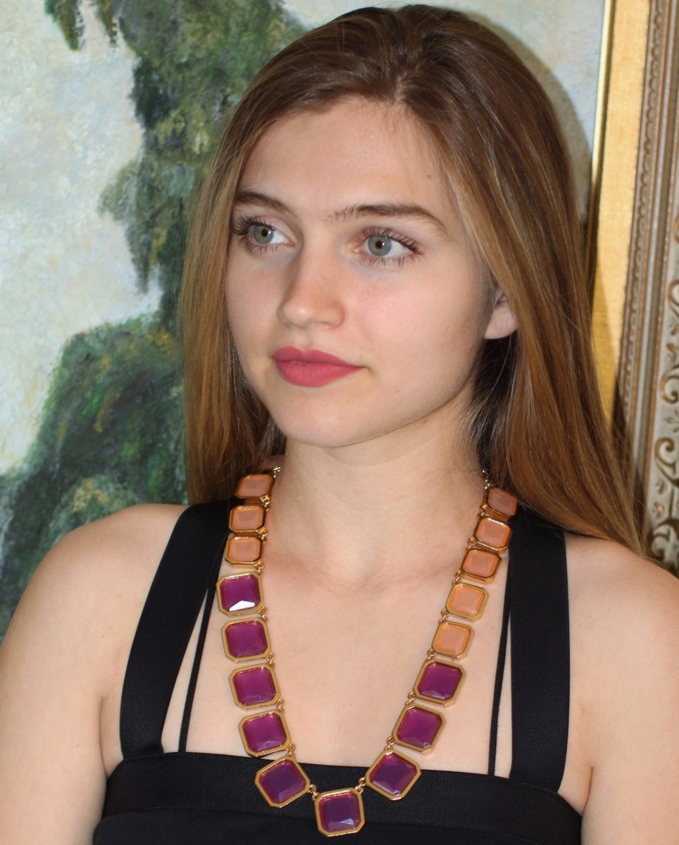 Kate Spade New York Frame of Mind Necklace violet blush purple