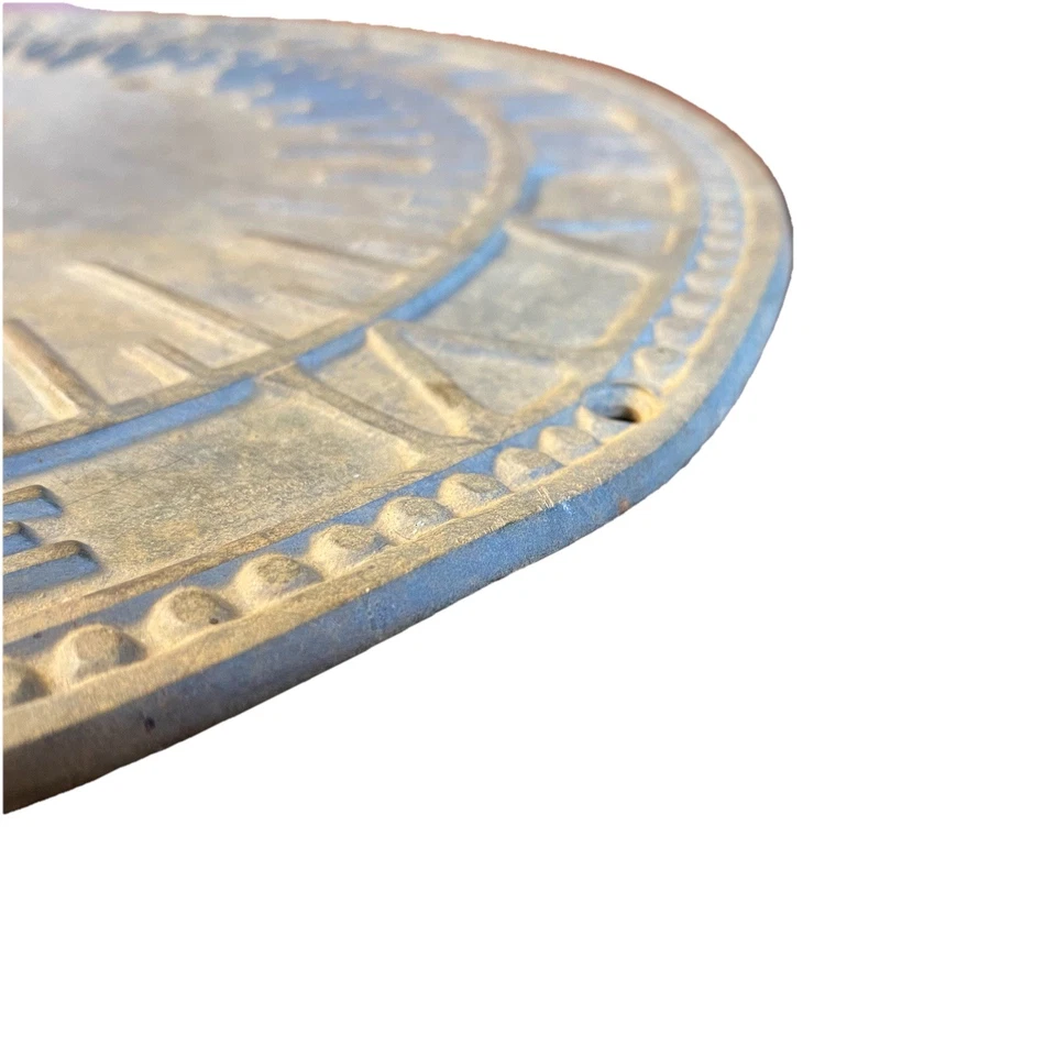 Relógio de sol vintage bronze 11" envelhecer comigo jardim ceifador sombrio tempo do pai - Imagem 3 de 4