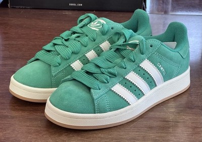 Women's Size Multiple adidas Campus OO's W Green White Originals Suede JI2751