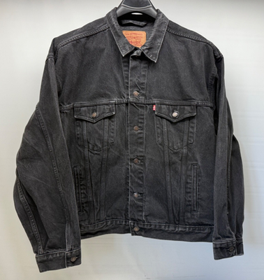Vintage LEVIS 70507-4159 Black Denim Type 3 III Trucker Jacket