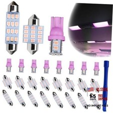 24 Pcs Interior Car Lights 194 T10 De3175 578 31mm 42mm Led Dome Pink Purple 24 Pcs Interior Car Lights 194 T10 De3175 578 31mm 42mm Led Dome Pink Purple