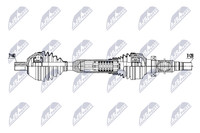 NTY Antriebswelle NPW-VV-174 FüR Volvo
