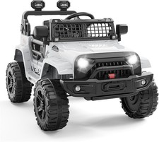 Hetoy Electric Car for Kids, 12V Electric Vehicles with Remote Control, Spring S