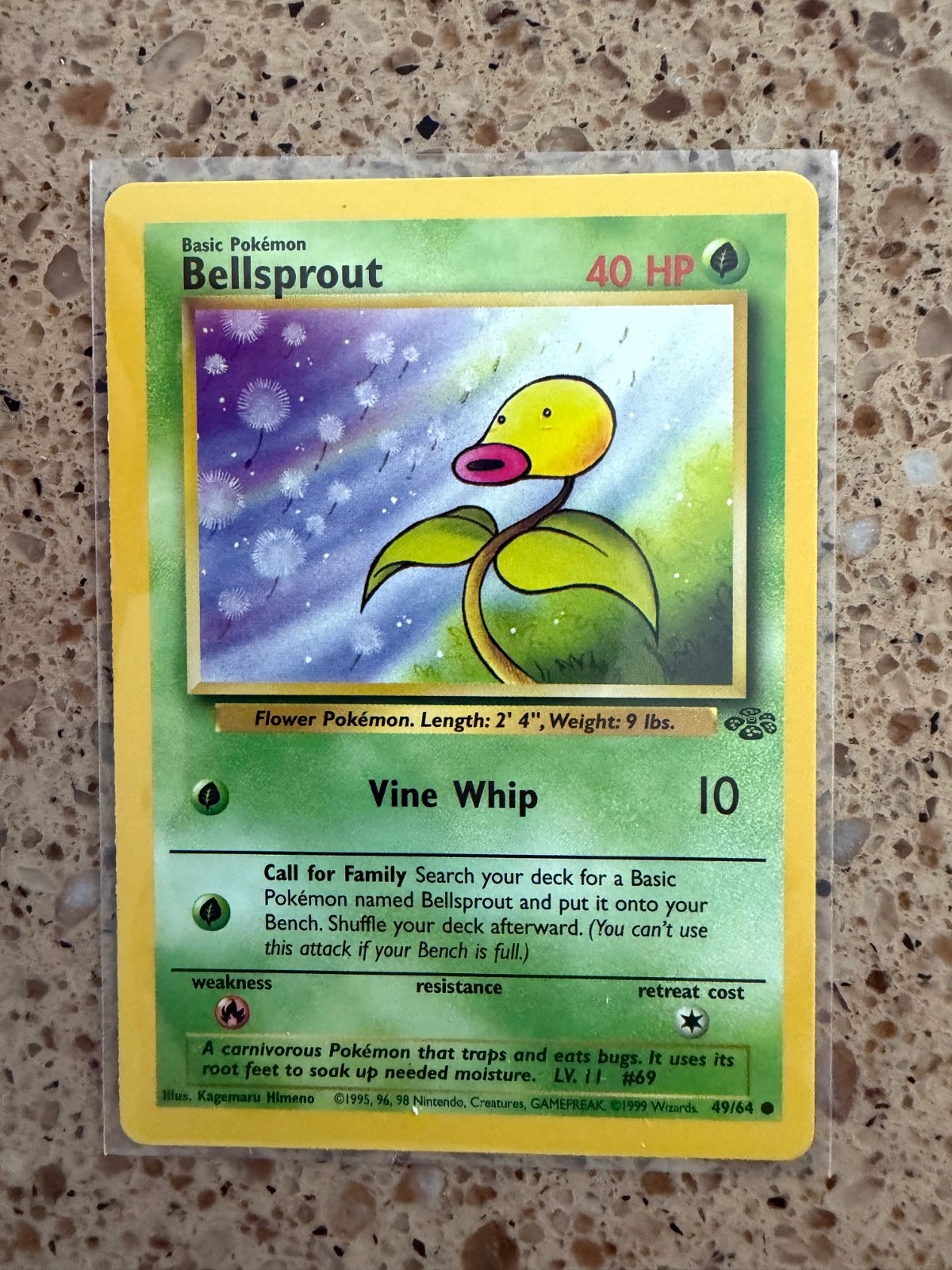 Bellsprout 49/64 NM Jungle Pokemon 1999