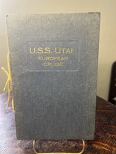 1921-22 U.S.S. Utah BB-31 European Cruise Book Hand-Signed by Admiral Niblack