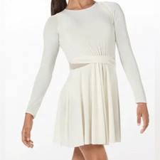 WEISSMAN Dance Costume lyrical ivory white dress All I Ask 14348 LC-large child