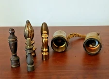 Vintage Lot of Brass/Metal Lighting Parts (7) Pieces