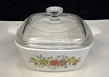 Vintage Corning Ware Spice of Life 2-3/4 Cup Casserole Baking Dish P-43-B w/Lid