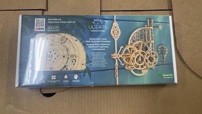 UGEARS Aero Clock Wooden Mechanical DIY Model Kit Wall Clock w/ Pendulum 14+