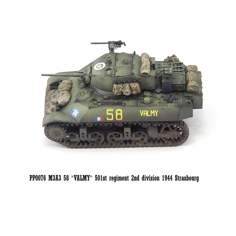 S-Model 1/72 Free French 501st Tank Regiment M3A3 Tank Valmy Finished Model - Image 3 of 4