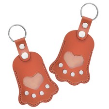 2 Pcs Pet Hair Storage Keychain Dog Memorial Keepsake Pendant Charm