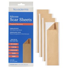 NUVADERMIS Silicone Scar Sheets - Extra Long Scar Sheets for C-Section, Tummy...