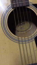 Peavey acoustic guitar good condition, natural wood, six-string acoustic