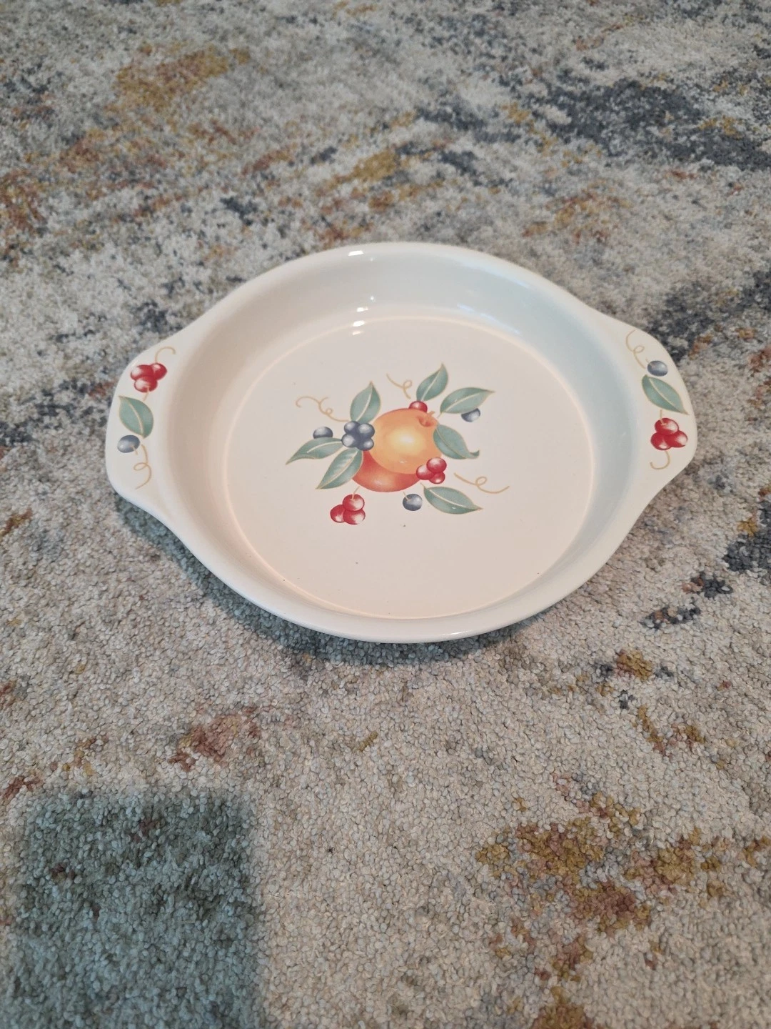 Corelle ABUNDANCE PIE PLATE Sandstone Stoneware