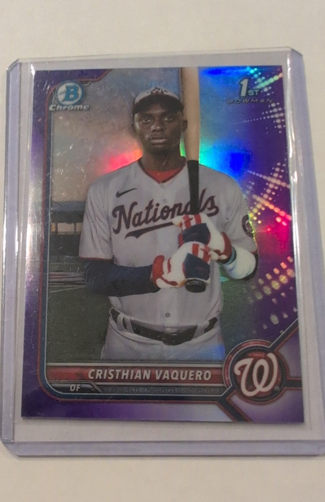 2022 Bowman Chrome - Prospects Cristhian Vaquero #BCP-157 Purple Refractor /250