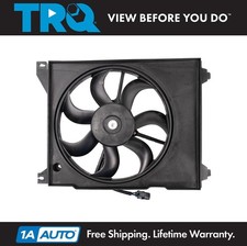 TRQ A/C Condenser Cooling Fan Assembly Fits 99-04 Hyundai 01-06 Kia HY3113107