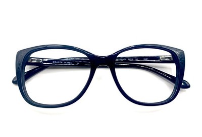 Draper James Eyeglass Frames DJ5026 001 BLACK Gray Striped Blemish 52-16-140