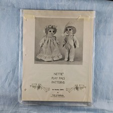 Doll Sewing Pattern Set - 500P2 Nettie Play Pals Patterns