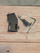 Straight Arm Angled Carbon Fiber Headshell Azimuth Adjust 2 Lock Pin HSE24