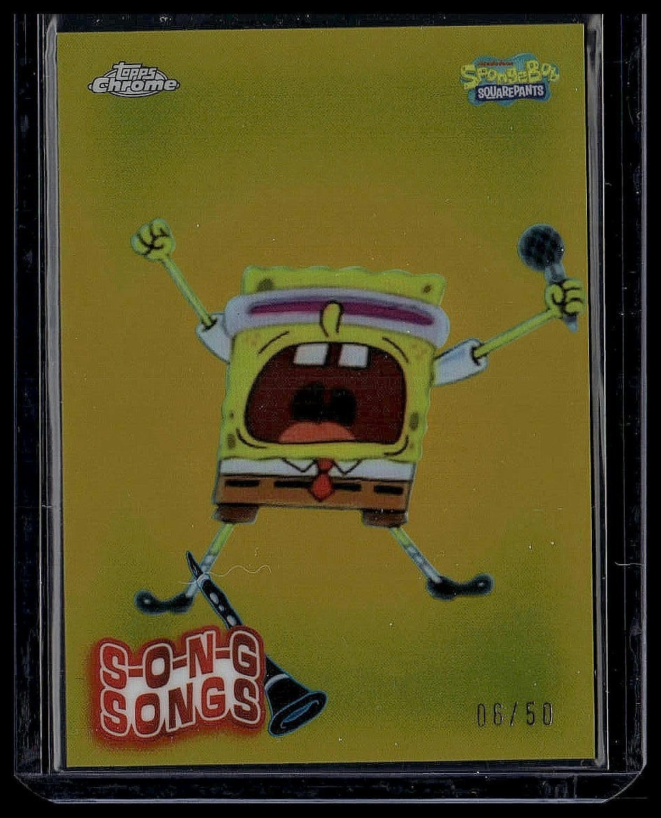 2025 Topps Chrome SpongeBob - Song Songs - Goofy Goober Rock  /50