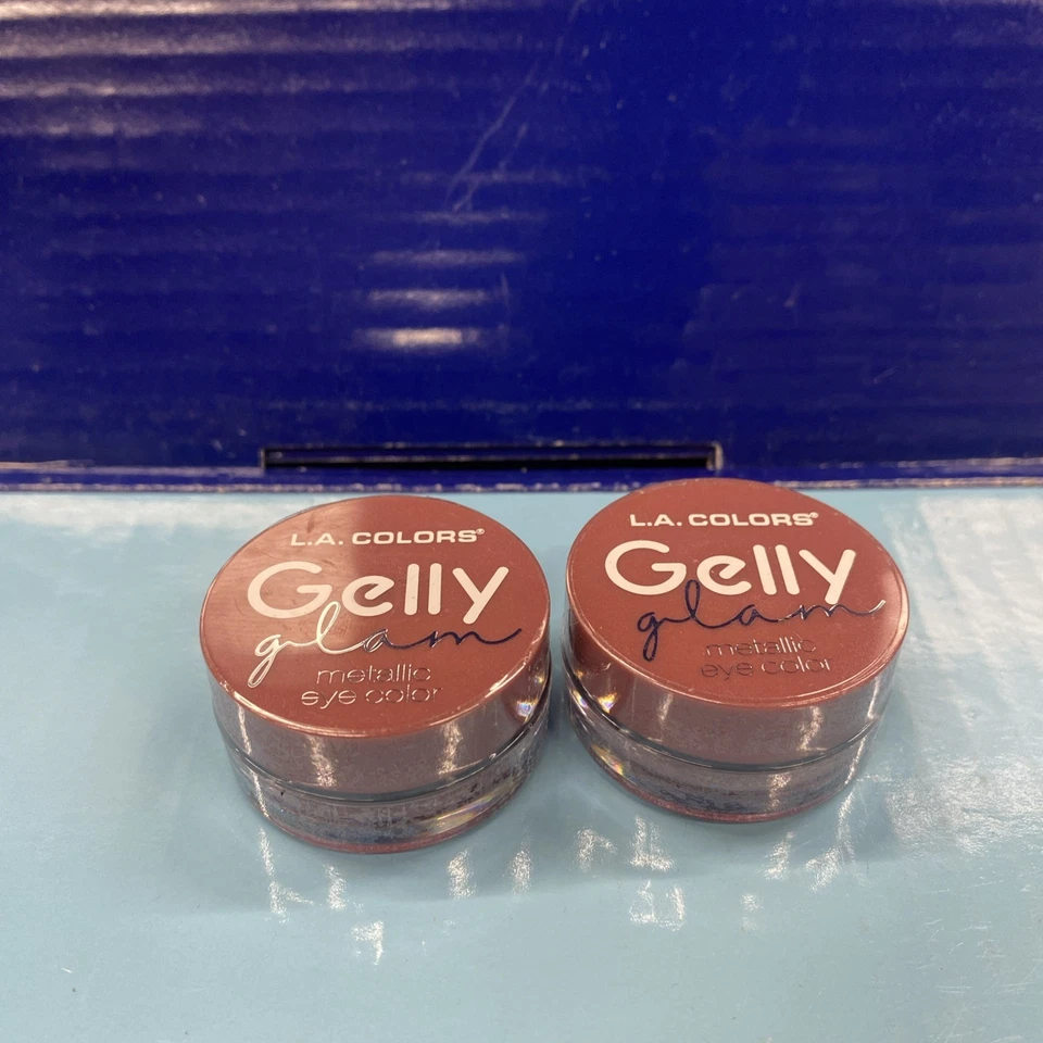2X L.A. COLORS Glitzy Girl Gelly Glam Metallic Eye Color Eyeshadow Pink CES286 - Image 2 of 3