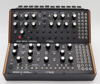 MOOG Sound Studio: Mother-32 & DFAM With Color Cables And Power Supply Free Ship