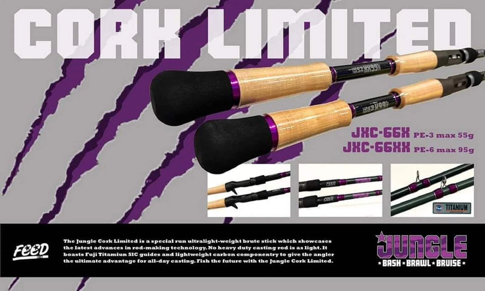 Feed Rod Baitcast Jungle LTD JXC-66 X P.E 3 (6719)
