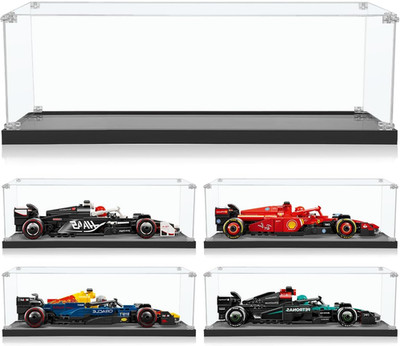 Acrylic Display Case for Lego Speed Champions F1 Team Race Car Toy, Dust-Proof D