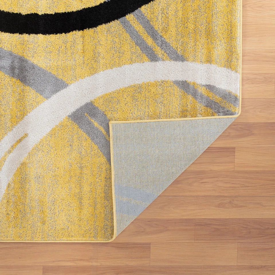 Rugshop Area Rug Modern Abstract Circles Design Rugs for Living Room Bedroom Rug - Image 3 of 4