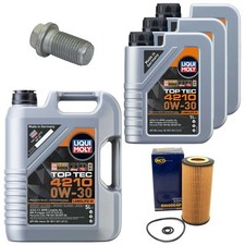 Motoröl Filter Set Top Tec 4210 0W-30 8 Liter + Schraube für Mercedes E-Klasse Motoröl Filter Set Top Tec 4210 0W-30 8 Liter + Schraube für Mercedes E-Klasse
