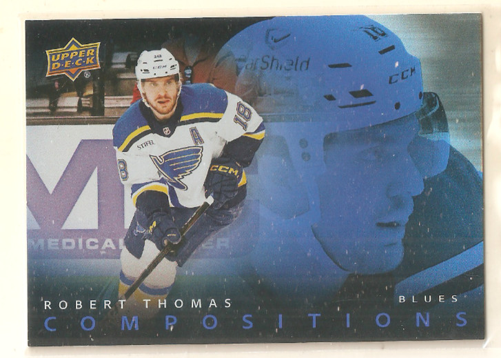 Robert Thomas 2025-26 Upper Deck Series 1 Compositions #CMP-28 Blues
