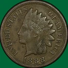 1888 Indian Head Cent Extremely Fine XF Coin #42607